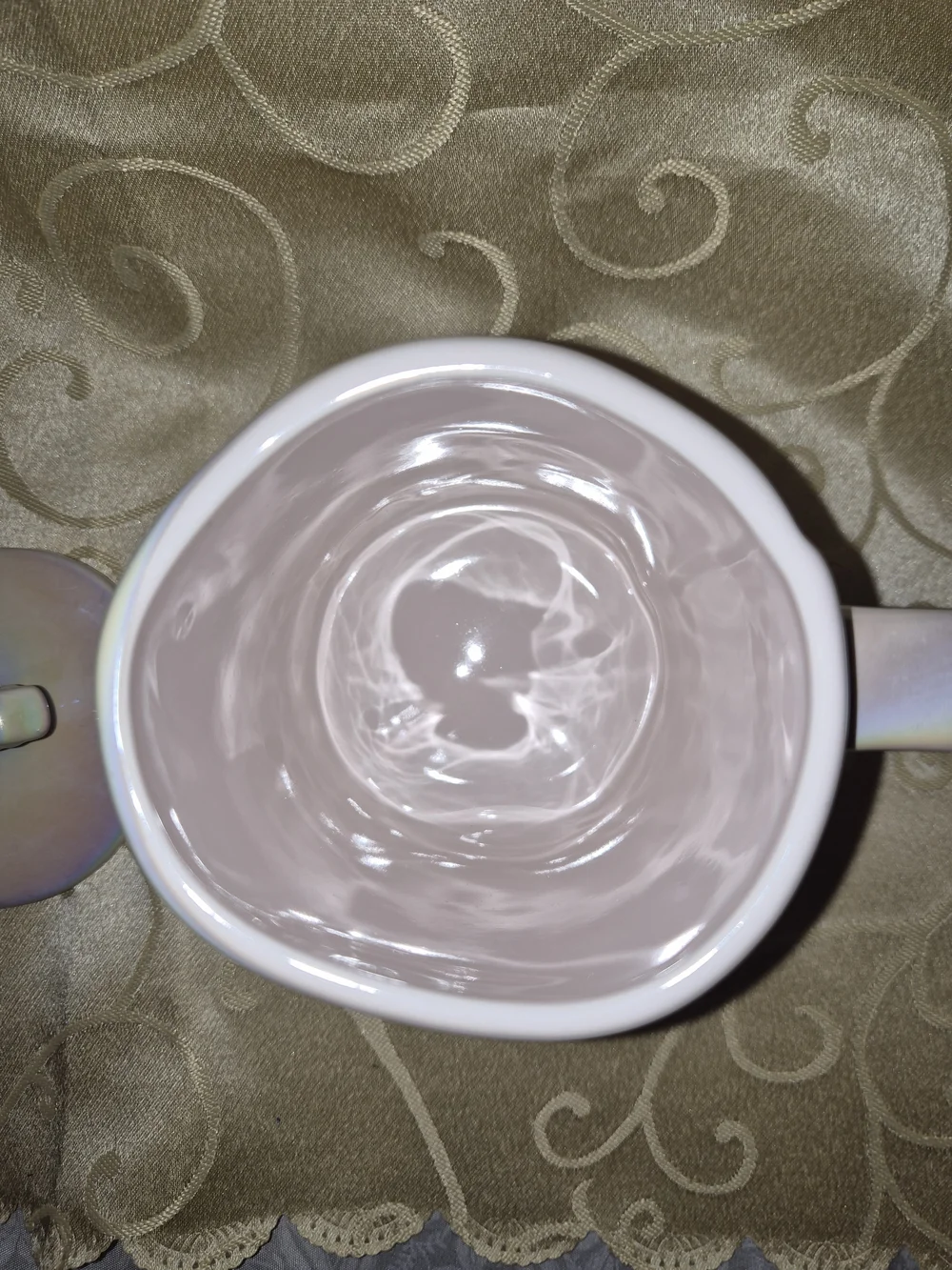 Rae Dunn Iridescent Pastel 'WHITE CHRISTMAS' Mug with Snowflake Lid